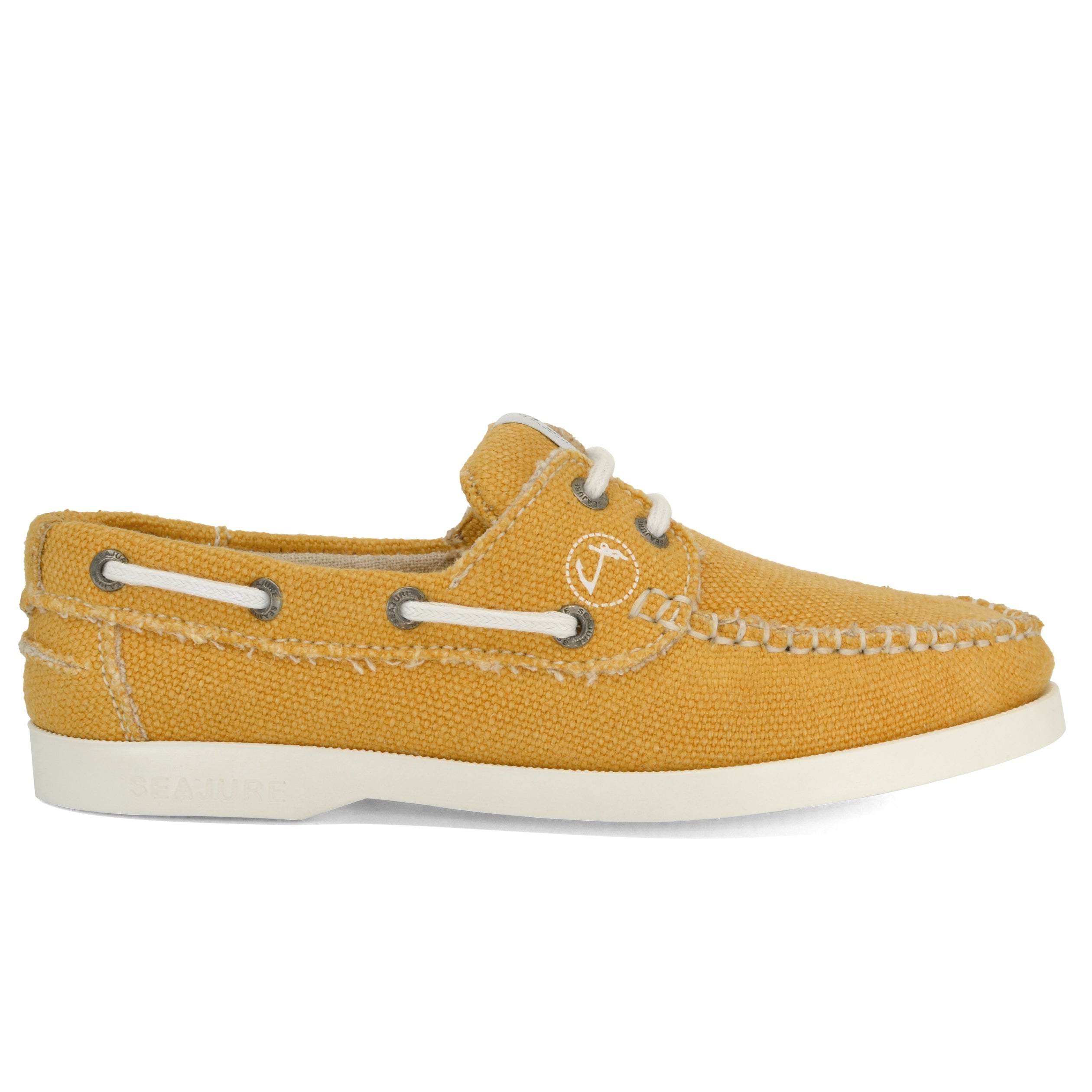 Women Hemp & Vegan Boat Shoe Saharun Yellow Premium 