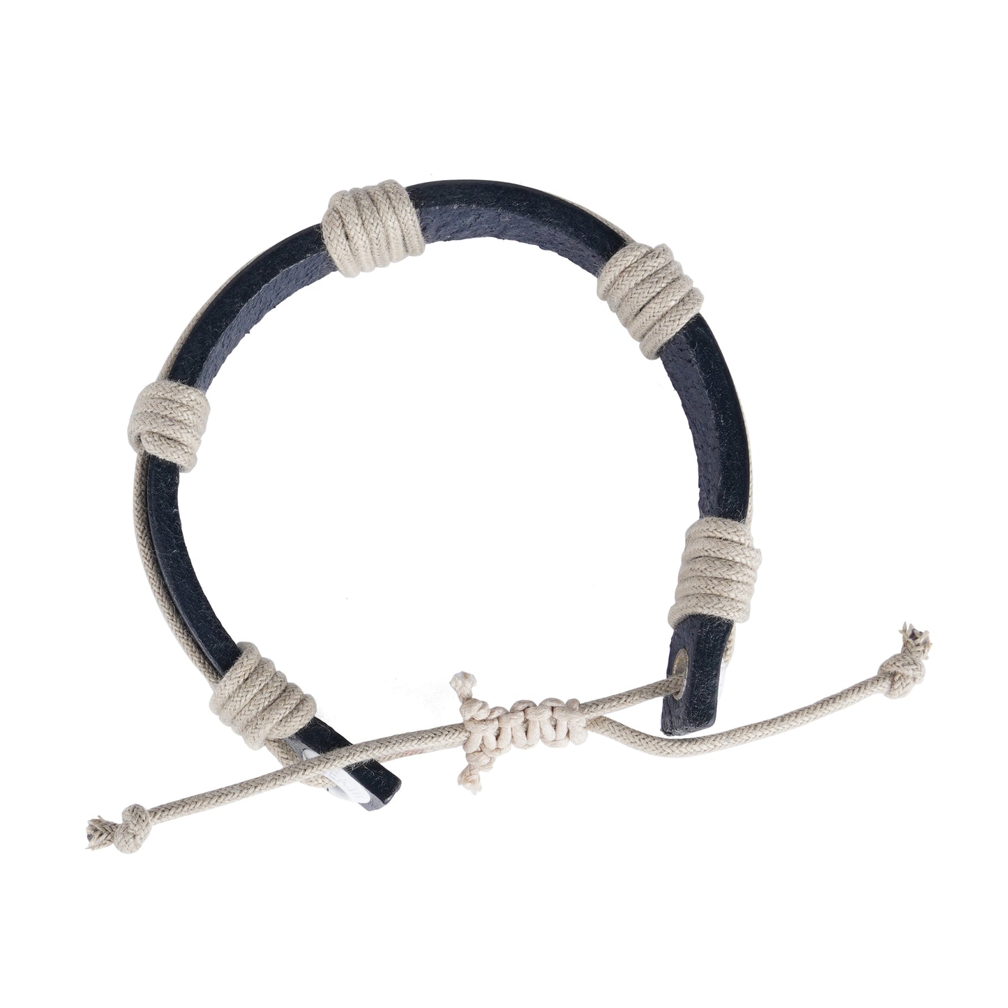 Nautical Rope and Leather Motuo Bracelet Seajure