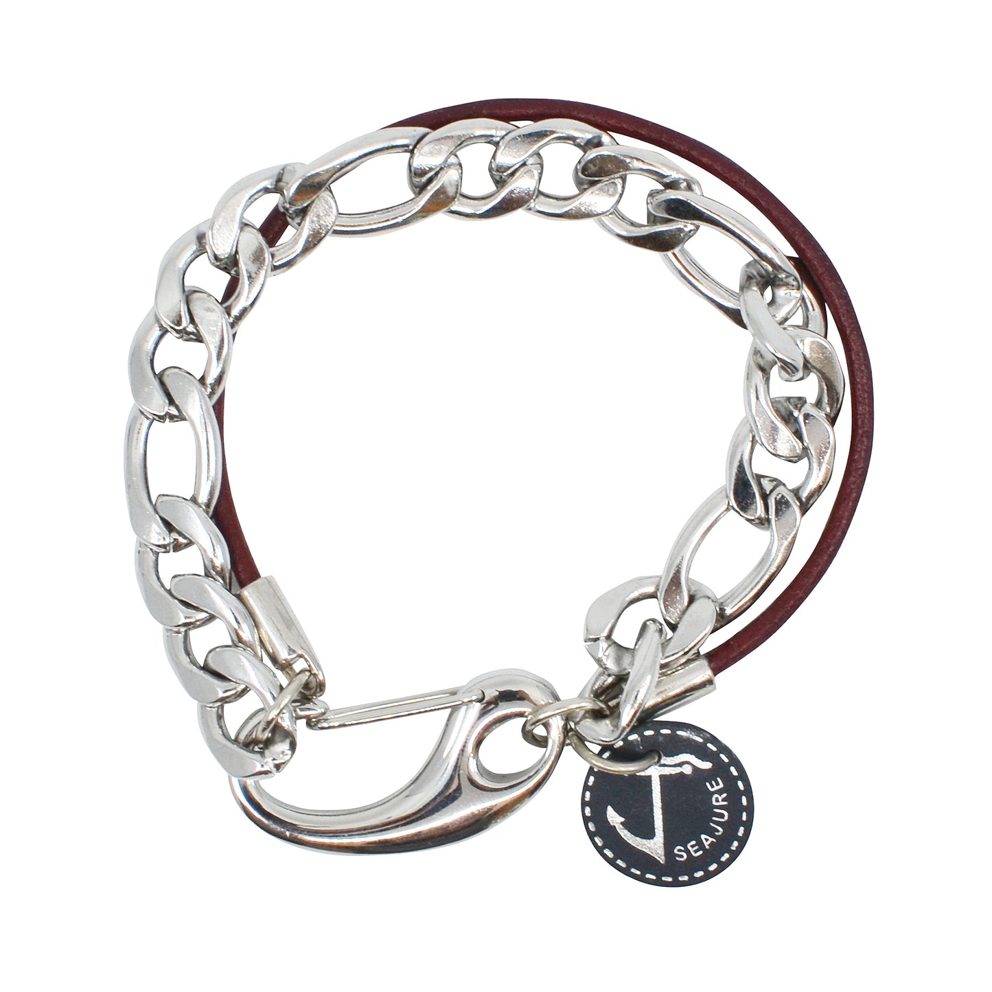 Chain and Leather Vanuatu Bracelet Seajure