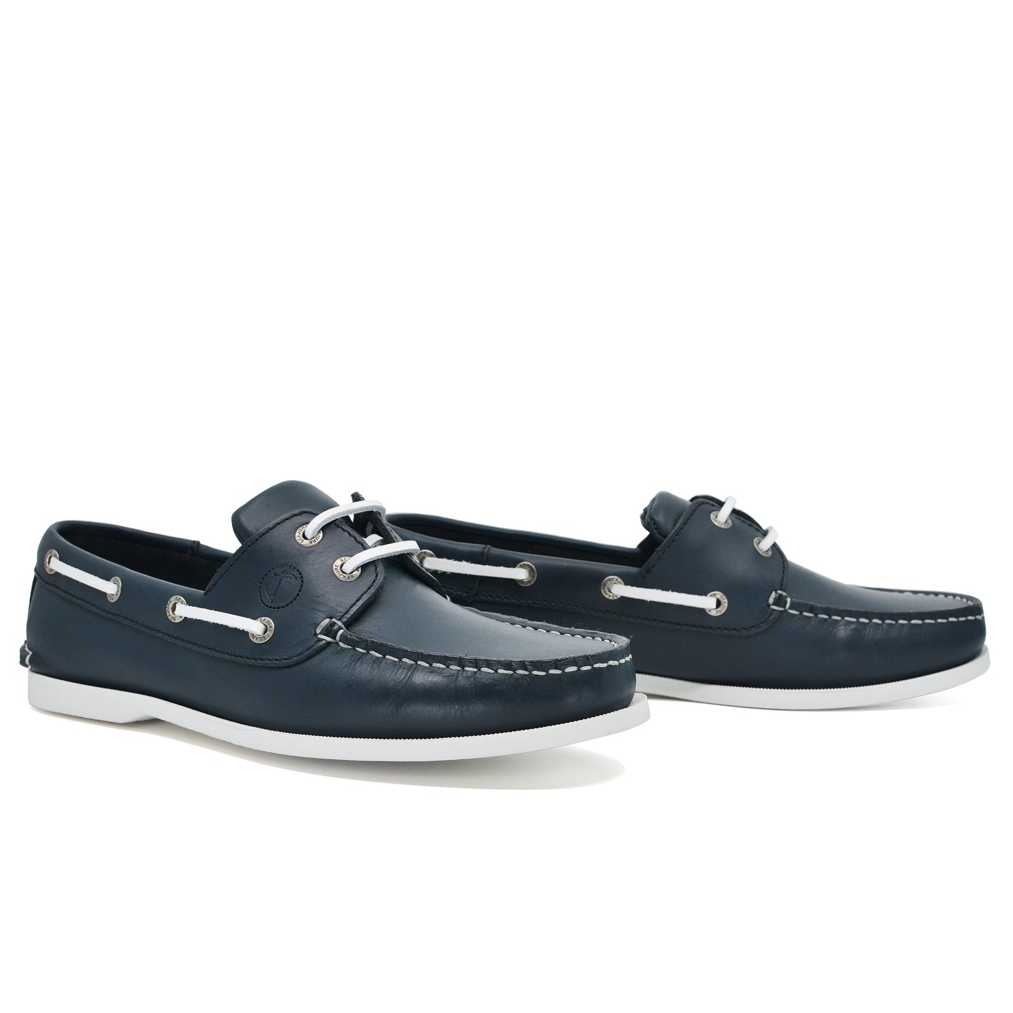 Men Boat Shoe Navy Blue Leather Watamu Seajure