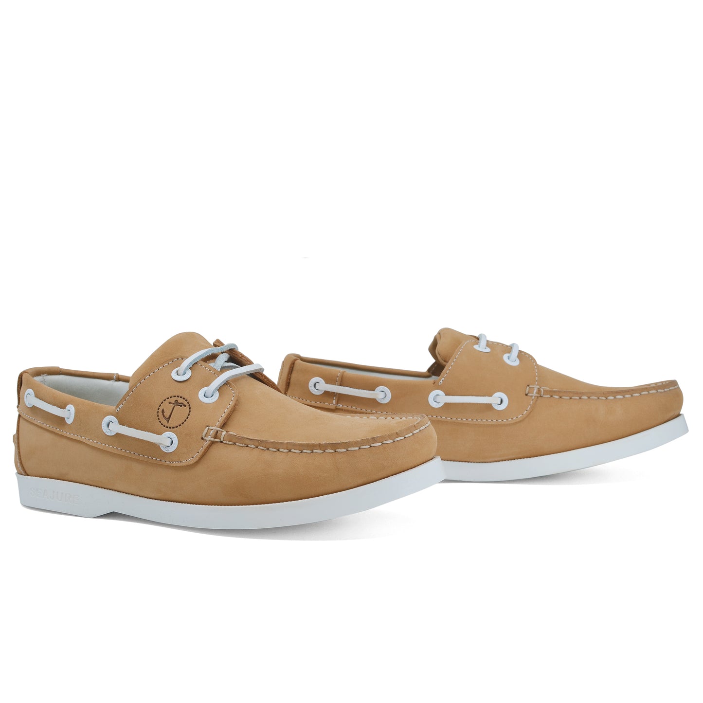 Women Boat Shoe Camel Nubuck Leather Noordhoek Seajure