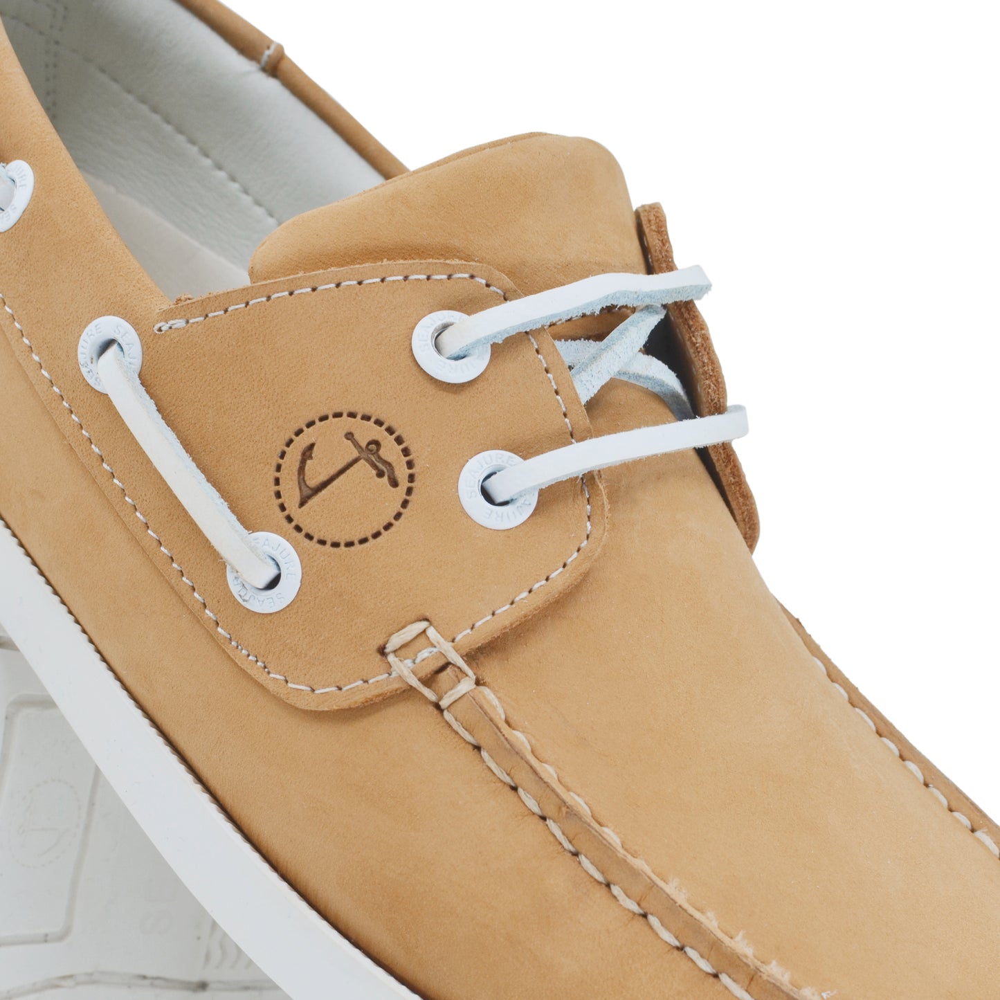 Women Boat Shoe Camel Nubuck Leather Noordhoek Seajure