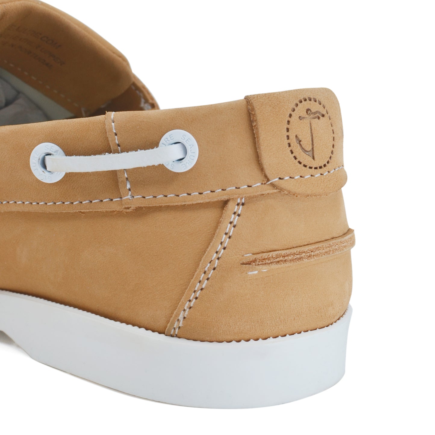 Women Boat Shoe Camel Nubuck Leather Noordhoek Seajure