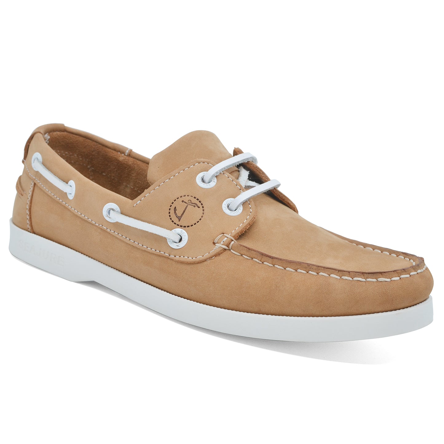 Women Boat Shoe Camel Nubuck Leather Noordhoek Seajure