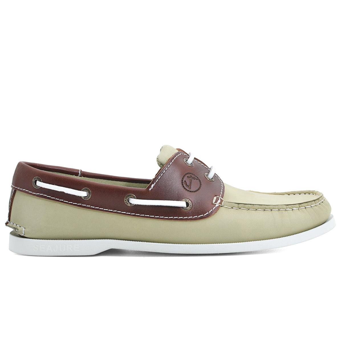 Men Boat Shoe Landfall Light Green — Brown Premium | Seajure 