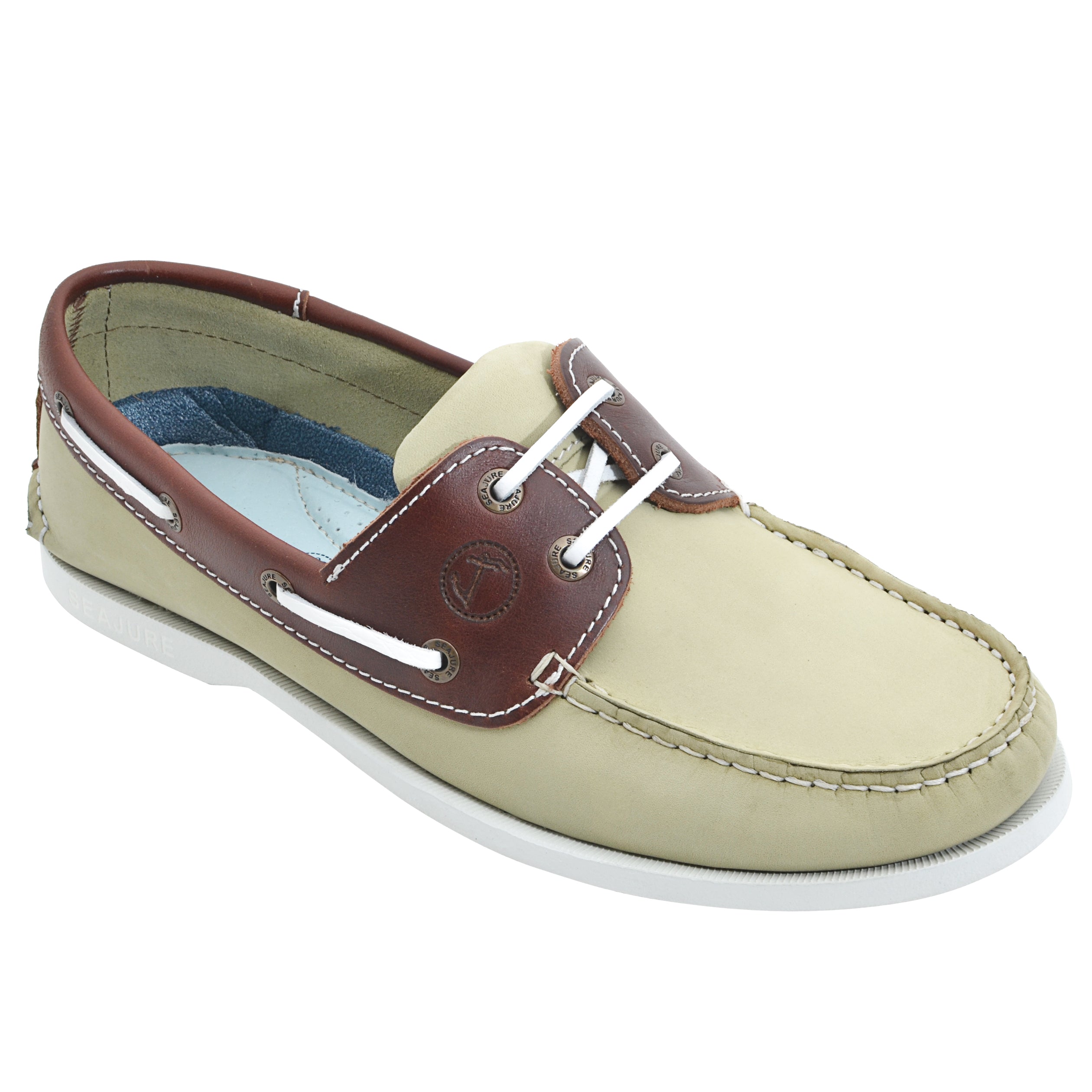 Men Boat Shoe Landfall Light Green Brown Premium | Seajure Official Store Men Boat Shoe Landfall Light Green Brown Premium | Seajure Official Store