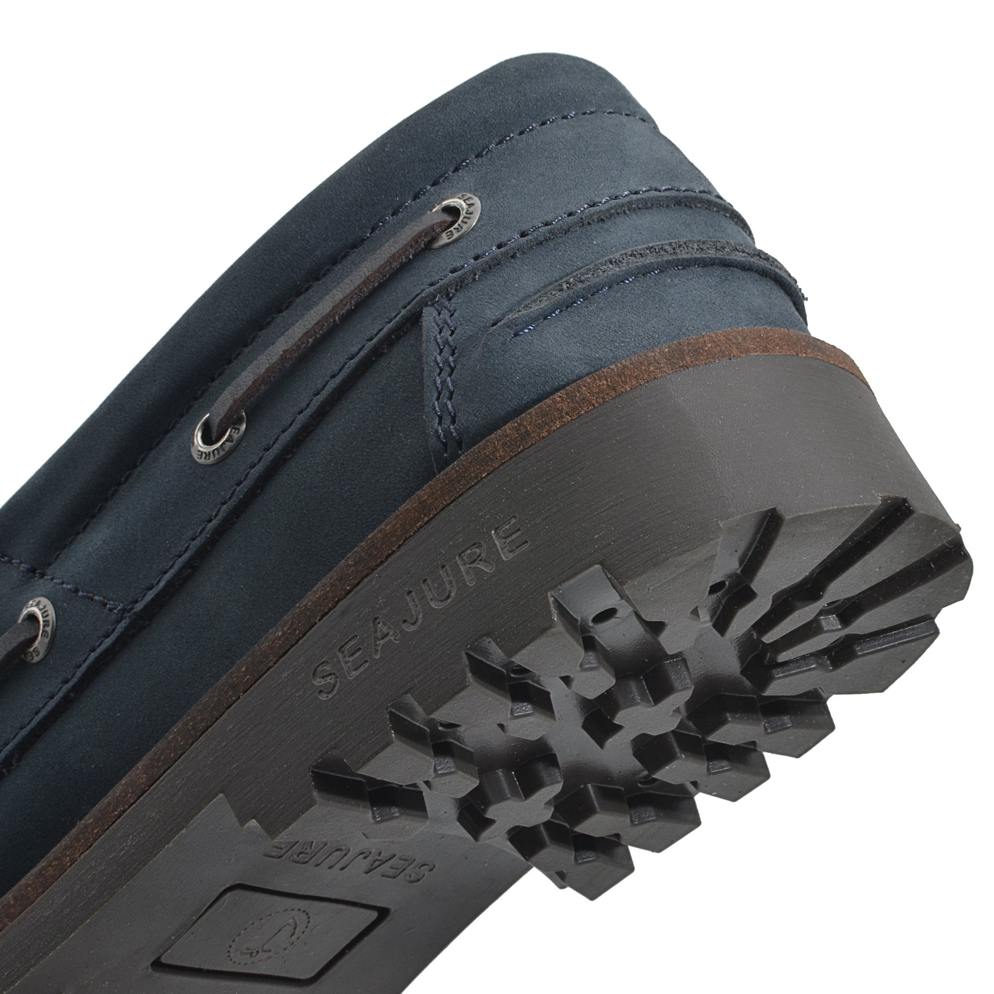 Seajure Chaussures Bateau Femme Trebaluger Cuir Nubuck Bleu - Confort & Élégance Nautique