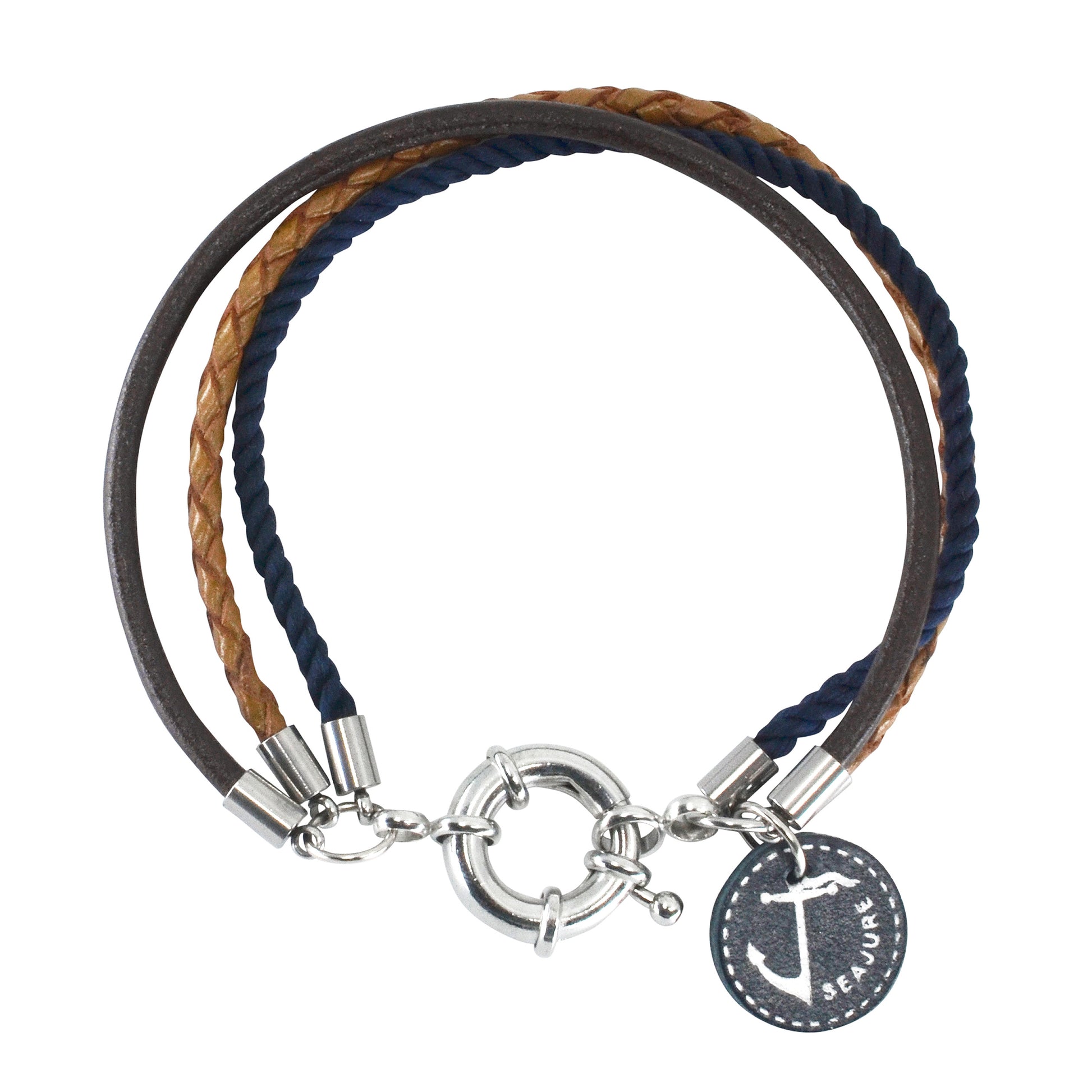 Braided Leather Madeira Bracelet Seajure