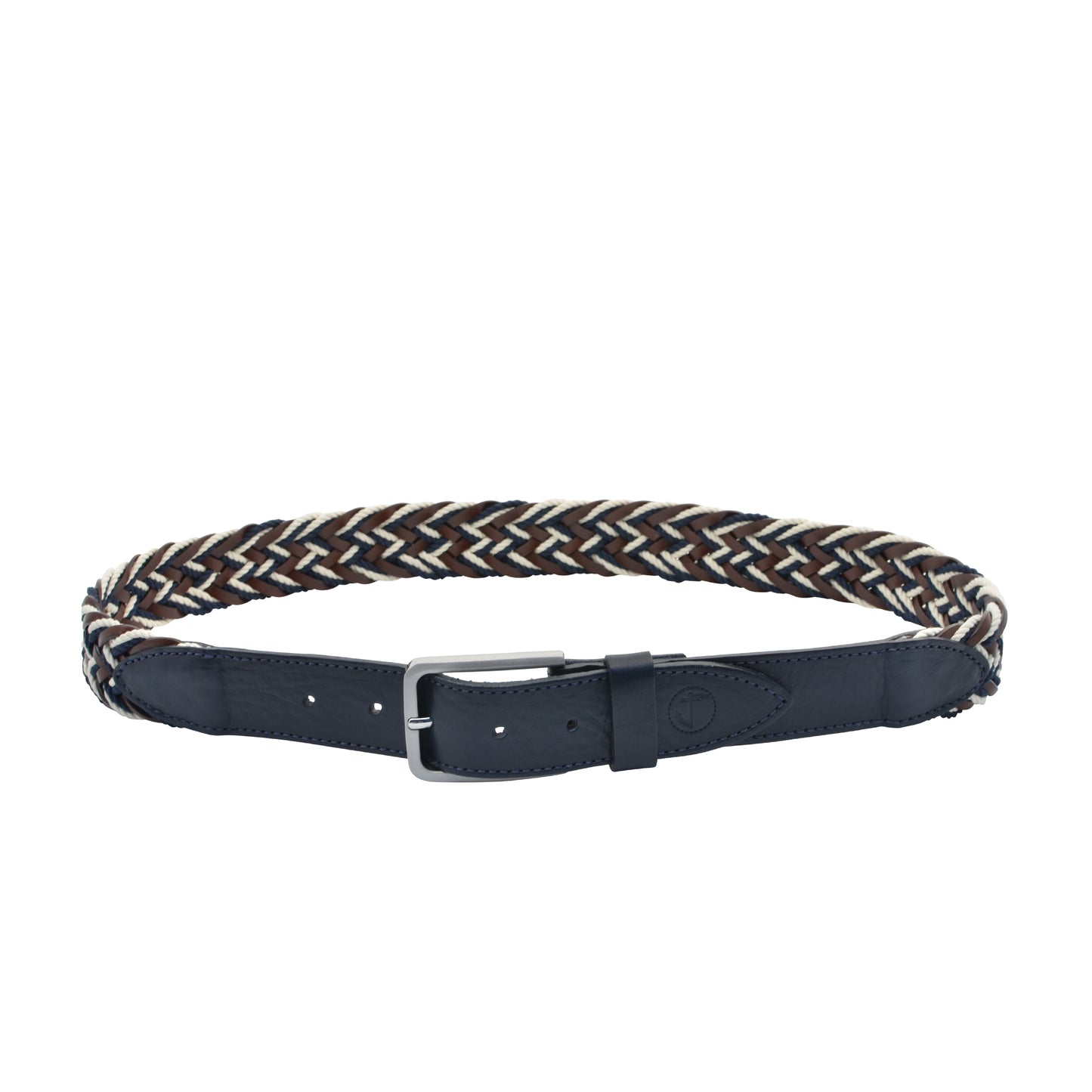 Braided Nautical Rope and Leather Belt Bering Seajure