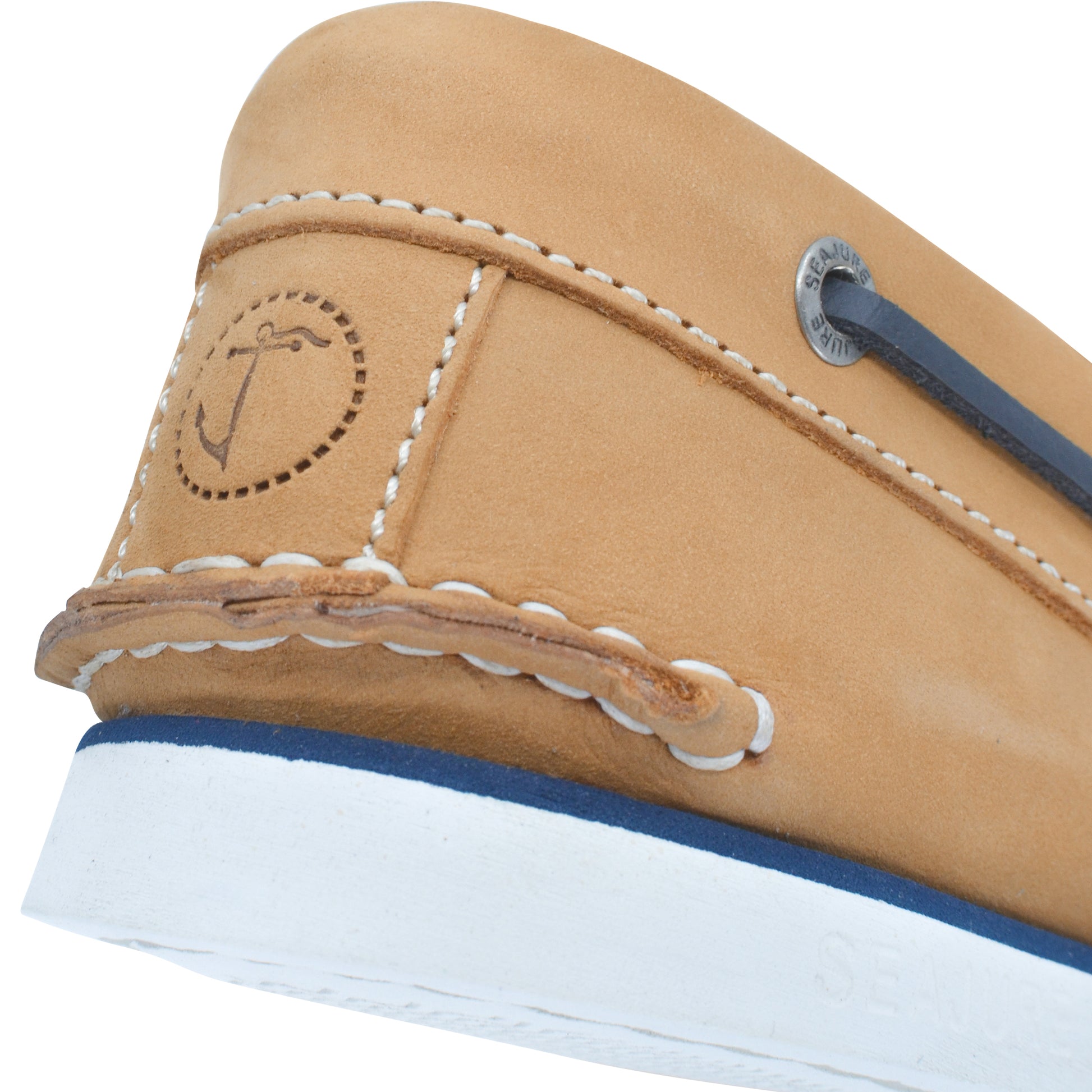 Men Boat Shoe Camel Nubuck Leather Cofete Seajure
